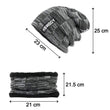 Ultra Soft Unisex Woolen Beanie Cap Plus Muffler Scarf