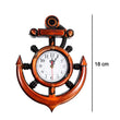 Stylish anchor wall clock for a coastal home look.