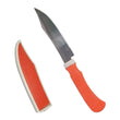 Small kitchen knife with protective cover.