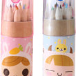 Mini drawing pencils with a cute pencil cutter