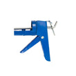 Robust steel caulking gun for applying silicone sealant.