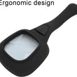 Magnifier for seniors with LED illumination