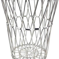 Foldable stainless steel fruit basket for kitchen use