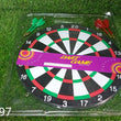 Dart board with game setup