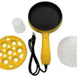 Multi functional Electric 2 in 1 Egg Frying Pan with Egg Boiler Machine Measuring Cup with Handle