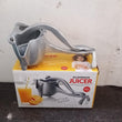 Aluminum juicer with strong pressing mechanism.