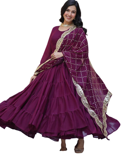 Gown With Dupatta