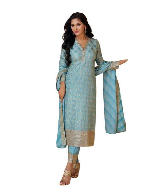 Viscos plazzo Dupatta set