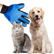 Grooming glove for pets with five fingers.