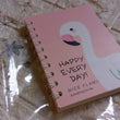 Flamingo design journal diary, 50 pages, durable hardcover, perfect for daily notes.