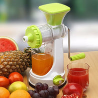 Ganesh multipurpose hand juicer in multicolour, random colors, shown from various angles.