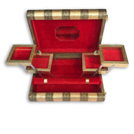 Jewelry storage box for women with various compartments