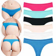 6 PACK PURE COTTON THONG PANTIES