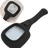 Handheld magnifying glass with LED light