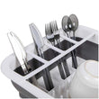 Collapsible silicone rack for drying dishes and storing utensils