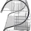 Rectangle dish rack with stainless steel and tray