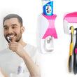 Toothpaste dispenser with toothbrush included