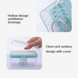 2-in-1 Portable Soap Dish & Dispenser: Roller, Drain Holes, Foaming