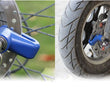 Easy-to-use disc lock for motorcycle wheel security