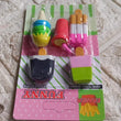 Mini Eraser Set for Kids (5 Pieces) - Fun Designs, Party Favors, School Prizes