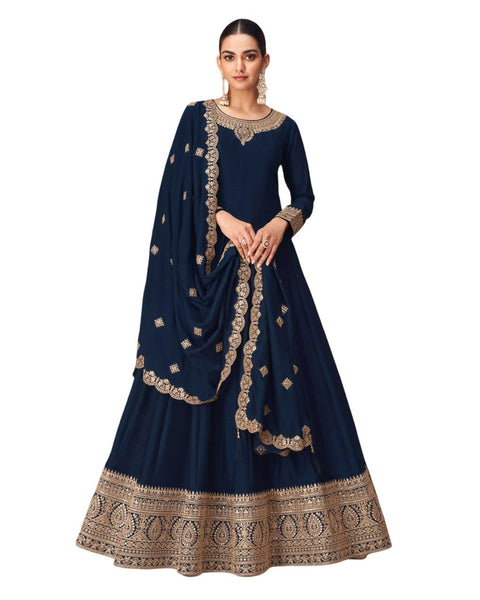 Silk Gown With Dupatta