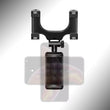 Vehicle rear view mirror mobile stand for hands-free use