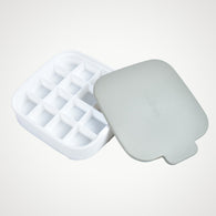 Silicone ice tray mold with press-type design