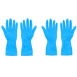 2 Pair Large Blue Gloves For Different Types Of Purposes Like Washing Utensils, Gardening And Cleaning Toilet Etc.