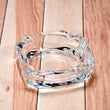 Glass ashtray for indoor and outdoor