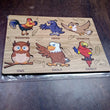 Wooden Bird Puzzle Learning Educational Board (1 Set / 28×20 Cm)