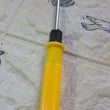 Portable 2-in-1 screwdriver with plastic-coated handle