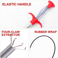 Detailed view of cleaning claw tool designed for drainage and pipe cleaning.