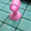 Mini silicone door stopper with anti-collision crash pad.