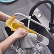 Telescopic Sink Storage Rack Material Kitchen Rag Rack Dishwashing Organizer Shelf Drain Basket Pp Under Sink Organizers ( Mic Color 1 Pc)