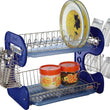 Kitchen storage rack with tray for cutlery