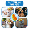 3 In1 Cat Steamy Brush, Self Cleaning Steam Cat Brush Cat Steamer Brush for Massage Cat Grooming Brush Pet Hair Removal Comb for Cat and Dog, for Removing Tangled and Loose Hair