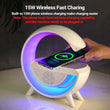 LED light with Bluetooth speaker and wireless charging