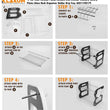 Dish drainer rack with two layers and a drain board