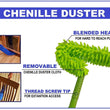 Multipurpose cleaning tool for ceiling fans, dusts efficiently and quickly.