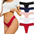 Sexy Lace Thongs for Women - Pack of 4