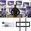 TV Wall Bracket Mount Slim Monitor Stand for 26 x 63, LCD LED 3D plasma Flat TVs Full Motion Heavy-Duty Wall Bracket, Sturdy and Strong Flat Screen Design TV Wall Mount (46cmx20cm)