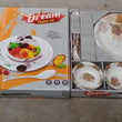 Dream High Quality plastic Dinning Dinner set with Unique Flower Design Printed, 6 pc Plates, 6 pc Bowls and 6 pc Serving Spoon, Lightweight Round Plates and Bowls, Microwave, and Dishwasher Safe (18 Pcs set)