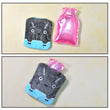 Grey Cat Print Small Hot Water Bag with Cover for Pain Relief