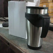 Stainless Steel Vacuum Glass Insulated Glass Coffee Cups (With Lid & Handle / 1 pc)