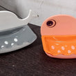 Fish-shaped wall soap holder, double layer, waterproof design