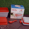 Sturdy lunch box with airtight design and handle