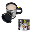 Efficient self-stirring mug for blending drinks and coffee conveniently.