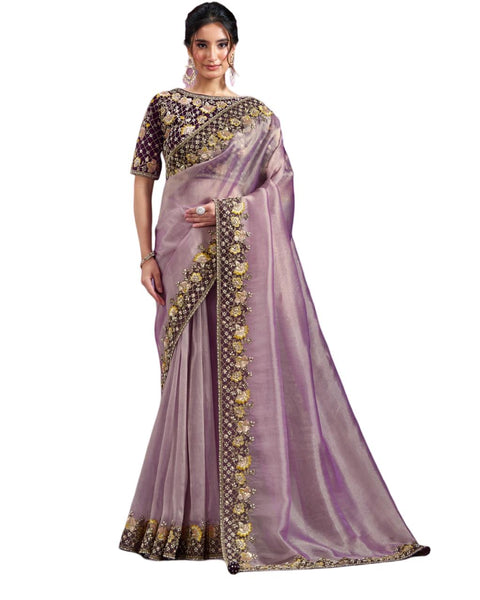 Party Wear Stitched Saree