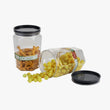 Airtight container set for kitchen organization.