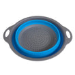 Small silicone strainer for kitchen use.